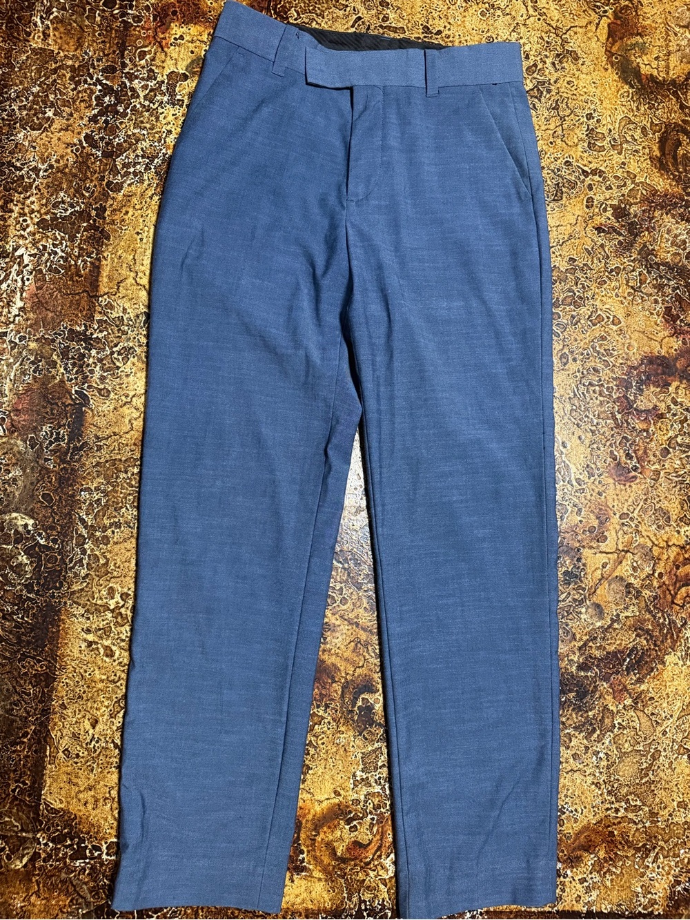 Calvin Klein Navy Blue Boys' Dress Pants - Classic Tailored Fit